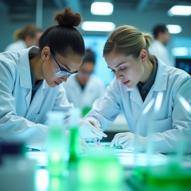 Tim peneliti di laboratorium Nusantara Nutra